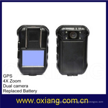 Estilo de câmera de caixa e tecnologia infravermelha Gravador de câmera de vídeo usado no corpo da polícia